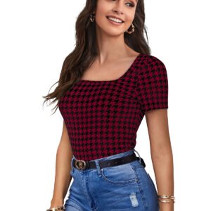 Women Maroon Solid Top For officeWear